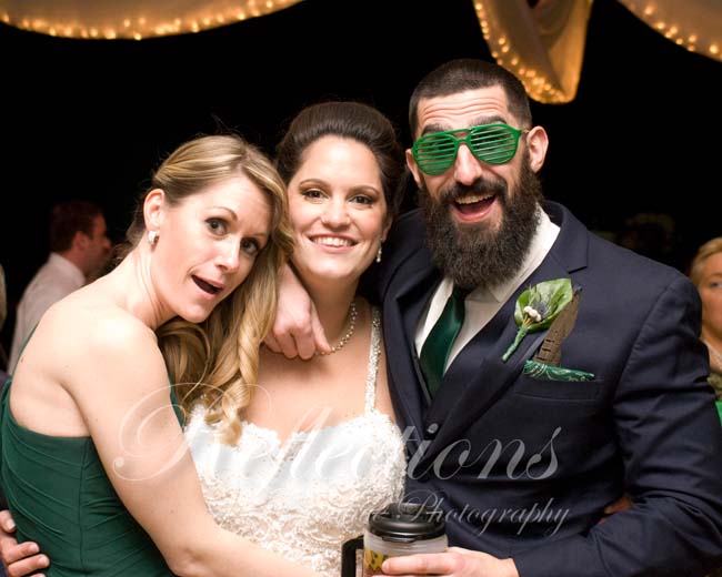 If it’s Green it must be a St. Patrick’s Day Wedding!