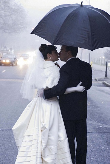 An Umbrella  & Kiss